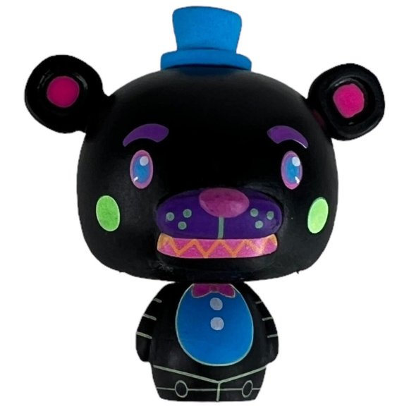 3 Funko Five Nights At Freddys Pint Size Blacklight Freddy Black Green Chocolate - Picture 3 of 12